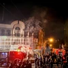 Biểu tình bạo động tại Đại sứ quán Saudi Arabia ở Tehran, Iran ngày 2/1. (Ảnh: AFP/TTXVN)