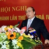 Phó Thủ tướng Chính phủ Nguyễn Xuân Phúc phát biểu tại hội nghị. (Ảnh: Phạm Kiên/TTXVN)