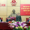 Đại tướng Trần Đại Quang phát biểu tại buổi làm việc. (Ảnh: Tá Chuyên/TTXVN)