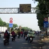 Đường Trường Chinh (quận Tân Bình, Thành phố Hồ Chí Minh) đã thay biển hạn chế tốc độ thành 60km/giờ. (Ảnh: Hoàng Hải/TTXVN)