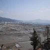 Trung tâm thị trấn Otsuchi bị san phẳng trong thảm họa sóng thần. (Ảnh: Nguyễn Tuyến-Gia Quân/Vietnam+)