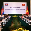 Quang cảnh cuộc Tham vấn chính trị cấp Thứ trưởng Ngoại giao giữa Việt Nam và Campuchia. (Ảnh: Doãn Tấn/TTXVN)