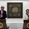 Ngoại trưởng Mỹ và Cố vấn quốc gia Myanmar Aung San Suu Kyi. (Nguồn: Reuters)