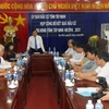 Ủy ban Bầu cử tỉnh Tây Ninh tổ chức phiên họp công bố kết quả bầu cử và danh sách những người trúng cử đại biểu Hội đồng nhân dân tỉnh Tây Ninh khóa IX. (Ảnh: Thanh Tân/TTXVN)