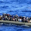 Người di cư trên vùng biển Libya. (Nguồn: AFP)