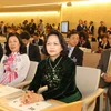 Phó Chủ tịch nước Đặng Thị Ngọc Thịnh đến dự và phát biểu tại khóa họp thứ 32 Hội đồng Nhân quyền Liên hợp quốc. (Ảnh: Quang Hải/TTXVN)