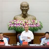 Thủ tướng Nguyễn Xuân Phúc phát biểu tại phiên họp trực tuyến với các địa phương về kinh tế xã hội. (Ảnh: Thống Nhất/TTXVN)