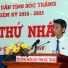 Ông Lâm Văn Mẫn, Phó Bí thư Tỉnh ủy, tái đắc cử chức Chủ tịch HĐND tỉnh Sóc Trăng. (Ảnh: Trung Hiếu/TTXVN)