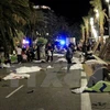 Thi thể các nạn nhân tại hiện trường vụ tấn công ở Nice. (Nguồn: The New York Times/TTXVN) 