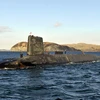 Tàu ngầm hạt nhân HMS Victorious trang bị tên lửa Trident tuần tra ngoài khơi bờ biển miền tây Scotland ngày 4/4/2013. (Nguồn: AFP/TTXVN)