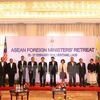Các trưởng đoàn tại Hội nghị hẹp Bộ trưởng Ngoại giao ASEAN tháng 2/2016. (Ảnh: Phạm Kiên/TTXVN) 