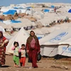 Người tị nạn Syria ở một khu trại tị nạn. (Nguồn: Getty)