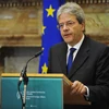 Ngoại trưởng Italy Paolo Gentiloni trong cuộc họp báo ở Dublin (Ireland) ngày 12/7. (Nguồn: EPA/TTXVN)