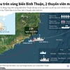 [Infographics] Chìm tàu trên biển Bình Thuận, 2 thuyền viên mất tích