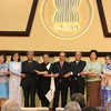 Tổng Thư ký ASEAN Lê Lương Minh và các đại biểu tại lễ kỷ niệm. (Ảnh: Trần Chiến/Vietnam+)