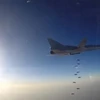 Máy bay Nga không kích các mục tiêu IS. (Nguồn: Reuters)