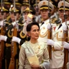 Cố vấn Nhà nước Myanmar Aung San Suu Kyi tại Trung Quốc. (Nguồn: AP)