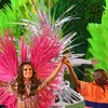 Người mẫu Brazil Izabel Goulart tại lễ bế mạc Olympic Rio 2016. (Nguồn: AFP)