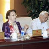 Chủ tịch Quốc hội Nguyễn Thị Kim Ngân phát biểu ý kiến tại phiên họp thứ ba, Ủy ban Thường vụ Quốc hội. (Ảnh: Phạm Kiên/TTXVN)