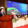 Chủ tịch Quốc hội Nguyễn Thị Kim Ngân phát biểu tại Đại hội đồng. (Ảnh: Trọng Đức/TTXVN)