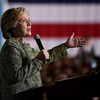 Bà Hillary Clinton trong chiến dịch vận động tranh cử ở Las Vegas, Nevada ngày 12/10. (Nguồn: AFP/TTXVN)