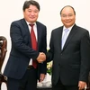 Thủ tướng Nguyễn Xuân Phúc tiếp ông Dorj Enkhbat, Đại sứ Mông Cổ tại Việt Nam đến chào từ biệt nhân kết thúc nhiệm kỳ công tác tại Việt Nam. (Ảnh: Thống Nhất/TTXVN) 
