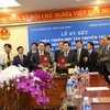 Quang cảnh lễ ký kết hợp tác giữa TTXVN và Ủy ban Nhân dân tỉnh Lâm Đồng. (Ảnh: Nguyễn Dũng/Vietnam+)
