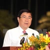 Ông Nguyễn Thành Phong, Chủ tịch Ủy ban Nhân dân thành phố Hồ Chí Minh. (Nguồn: TTXVN)