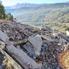 Cảnh đổ nát sau trận động đất mạnh ở Italy. (Nguồn: EPA)