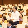 Đại biểu Quốc hội tỉnh Cao Bằng Bế Minh Đức phát biểu thảo luận. (Ảnh: Phương Hoa/TTXVN)