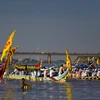 Đua thuyền tại Lễ hội Nước. (Nguồn: Mekong Tourism)