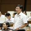 Đại biểu Lê Quốc Phong, Bí thư thứ Nhất Trung ương Đoàn Thanh niên Cộng sản Hồ Chí Minh là Chủ tịch Nhóm đại biểu Quốc hội trẻ. (Ảnh: An Đăng/TTXVN)