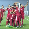 Niềm vui của các cầu thủ Indonesia khi ngược dòng thắng Thái Lan 2-1. (Nguồn: AFF Suzuki Cup)