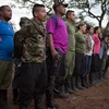 Các tay súng FARC tại một căn cứ ở Conejo, La Guajira, Colombia ngày 6/12. (Nguồn: EPA/TTXVN)