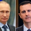 Tổng thống Nga Putin và người đồng cấp Syria Assad. (Nguồn: IbTimes)