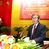 Ông Đinh Thế Huynh, Ủy viên Bộ Chính trị, Thường trực Ban Bí thư phát biểu tại hội nghị. (Ảnh: Nguyễn Dân/TTXVN)
