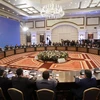 Quang cảnh vòng đàm phán hòa bình ở Syria diễn ra ở thủ đô Astana của Kazakhstan hồi tháng 1. (Nguồn: NPR)