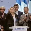 Bà Marine Le Pen trong chiến dịch tranh cử ở Saint-Herblain ngày 26/2. (Nguồn: AFP/TTXVN)