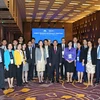 Chủ tịch SOM APEC 2017 Bùi Thanh Sơn và các đại biểu Việt Nam tại Hội nghị. (Ảnh: Doãn Tấn/TTXVN)