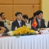 Đoàn Việt Nam dự hội nghị. (Ảnh: Nguyễn Lâm/Vietnam+)