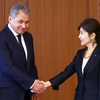 Bộ trưởng Quốc phòng Nhật Bản (phải) và Bộ trưởng Quốc phòng Nga tại cuộc gặp. (Nguồn: AP)