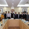 Bộ trưởng Bộ Thông tin và Truyền thông Trương Minh Tuấn đã gặp Bộ trưởng Thông tin và Phát thanh truyền hình Ấn Độ M. Venkaiah Naidu. (Ảnh: Huy Bình/Vietnam+)