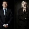 Ứng cử viên độc lập Emmanuel Macron (ảnh, trái) và ứng cử viên cực hữu Marine Le Pen (ảnh, phải). (Nguồn: AFP/TTXVN)