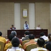 Quang cảnh Hội nghị Hòa bình liên bang của Myanmar ngày 26/5. (Nguồn: EPA/TTXVN)