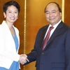 Thủ tướng Nguyễn Xuân Phúc tiếp bà Renho Murata, Chủ tịch Đảng Dân tiến. (Ảnh: Thống Nhất/TTXVN)