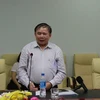 Thứ trưởng Bộ Giáo dục và Đào tạo Bùi Văn Ga dẫn đầu Đoàn công tác làm việc với Ủy ban Nhân dân thành phố Đà Nẵng về công tác đảm bảo an toàn kỳ thi THPT Quốc gia năm 2017. (Ảnh: Cao Phương/TTXVN)