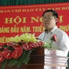 Phó Thủ tướng Vương Đình Huệ phát biểu tại Hội nghị. (Ảnh: Ngọc Thiện/TTXVN)