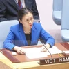Đại sứ Nguyễn Phương Nga phát biểu tại phiên họp của Liên hợp quốc. (Nguồn: TTXVN) 