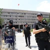  Cảnh sát chống bạo động gác tại Ankara ngày 4/7. (Nguồn: AFP/TTXVN)