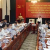 Tổ công tác của Thủ tướng làm việc với Ngân hàng Nhà nước Việt Nam. (Nguồn: TTXVN)